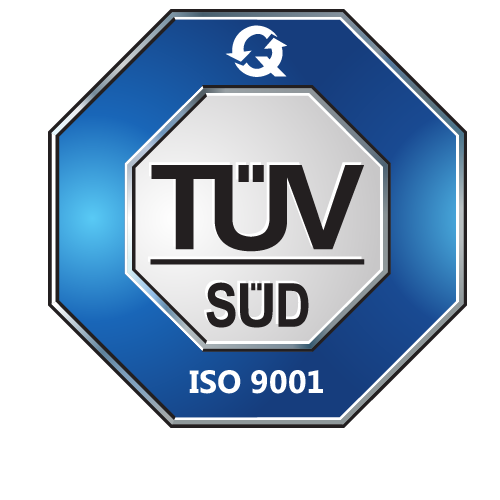 TÜV SÜD ISO 9001:2015 certified