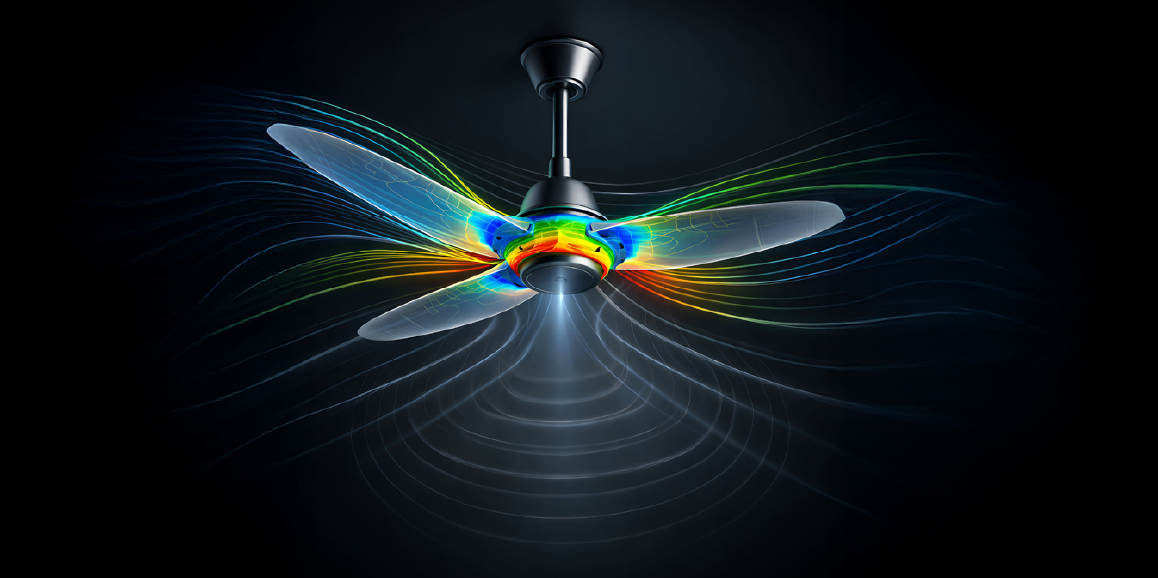 Engineering Efficient Airflow with Simulation: Structural, Optimization & Acoustic Insights for Ceiling Fan Design